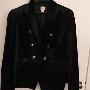Double-breasted Green Jacket